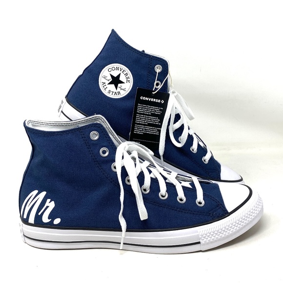 Converse Other - Converse Chuck Taylor High Wedding Blue Canvas Men’s Sneaker Custom 171212C-BUWT